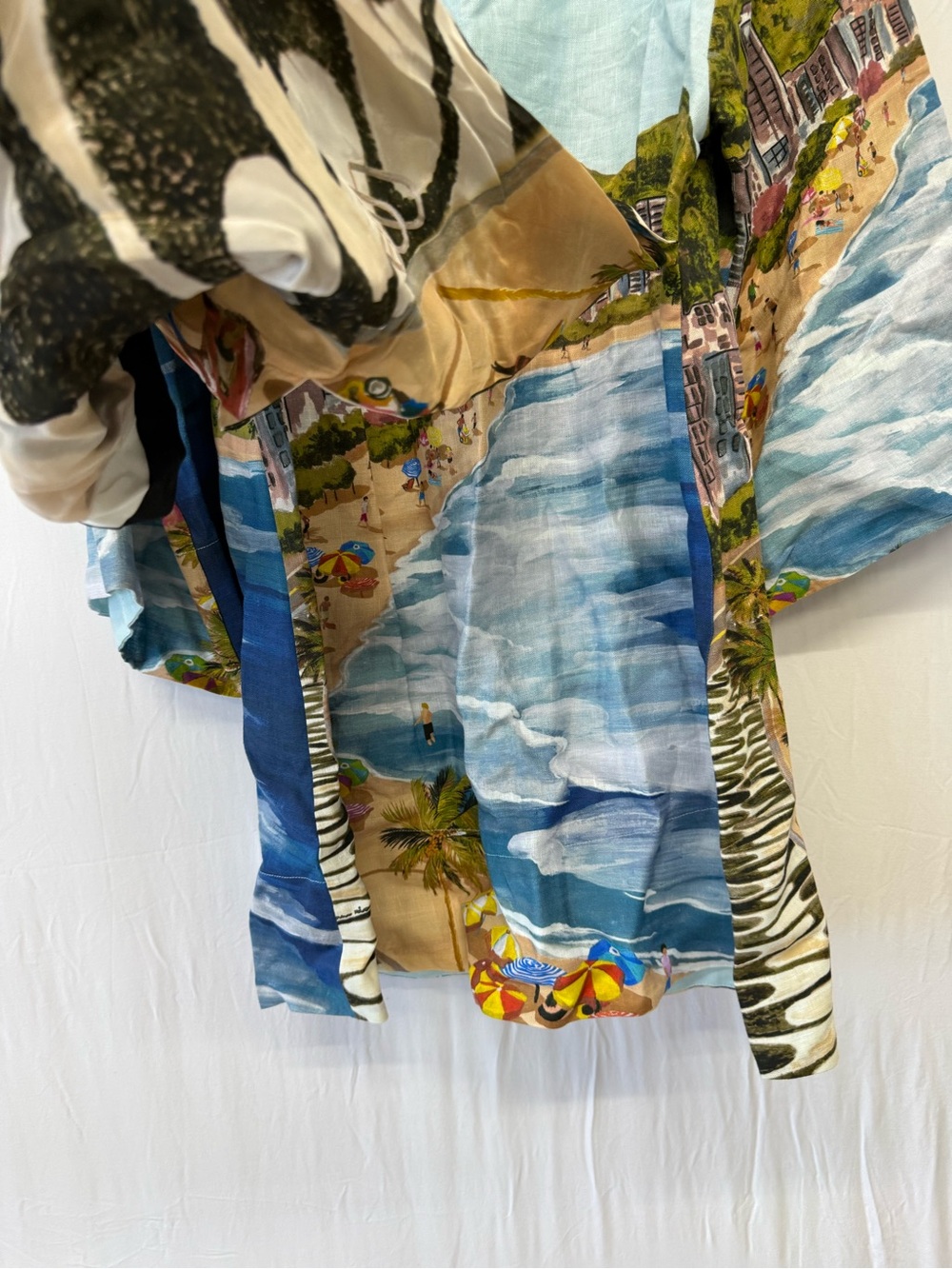 FARM RIO Women's Multicolor Copacabana Beach Long Sleeve Kimono Size L - Picture 11 of 15